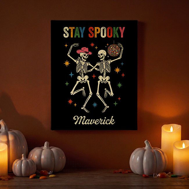 TwinkleBright® LED Stay Spooky Canvas