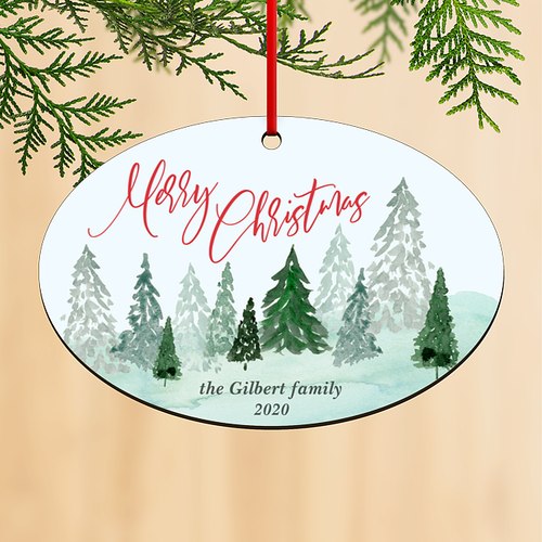 Forest View Personalized Ornaments