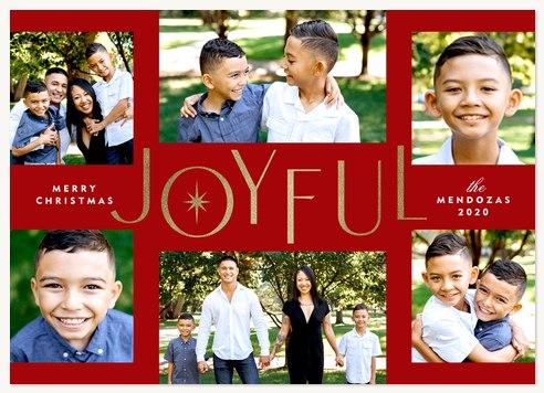 Full of Joy Personalized Holiday Cards