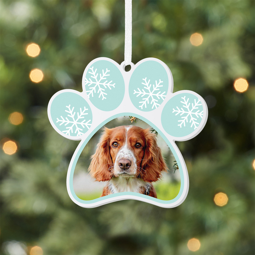 Paw Print Acrylic Ornament