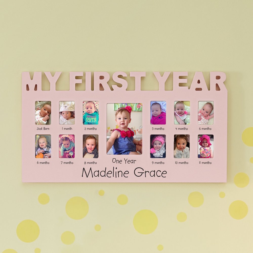 Baby's First Year Personalized Photo Frame