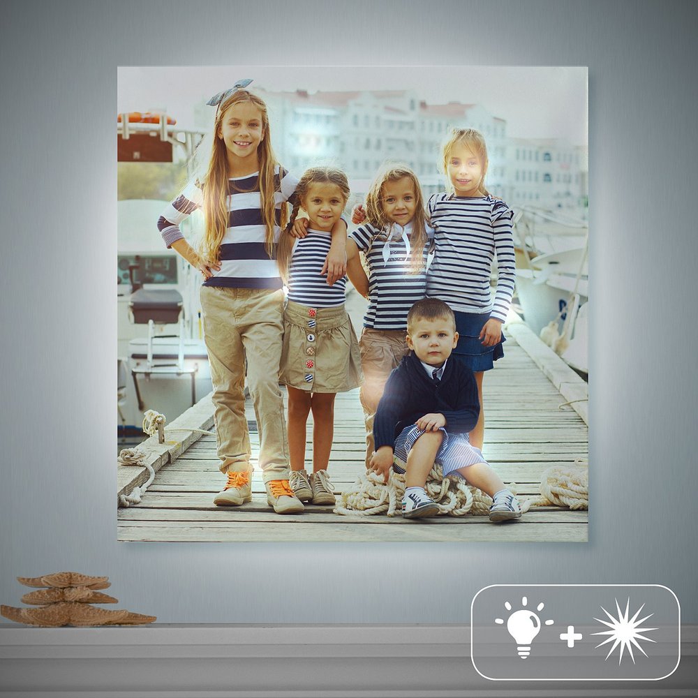 TwinkleBright® LED Personalized Illuminated Photo Canvas