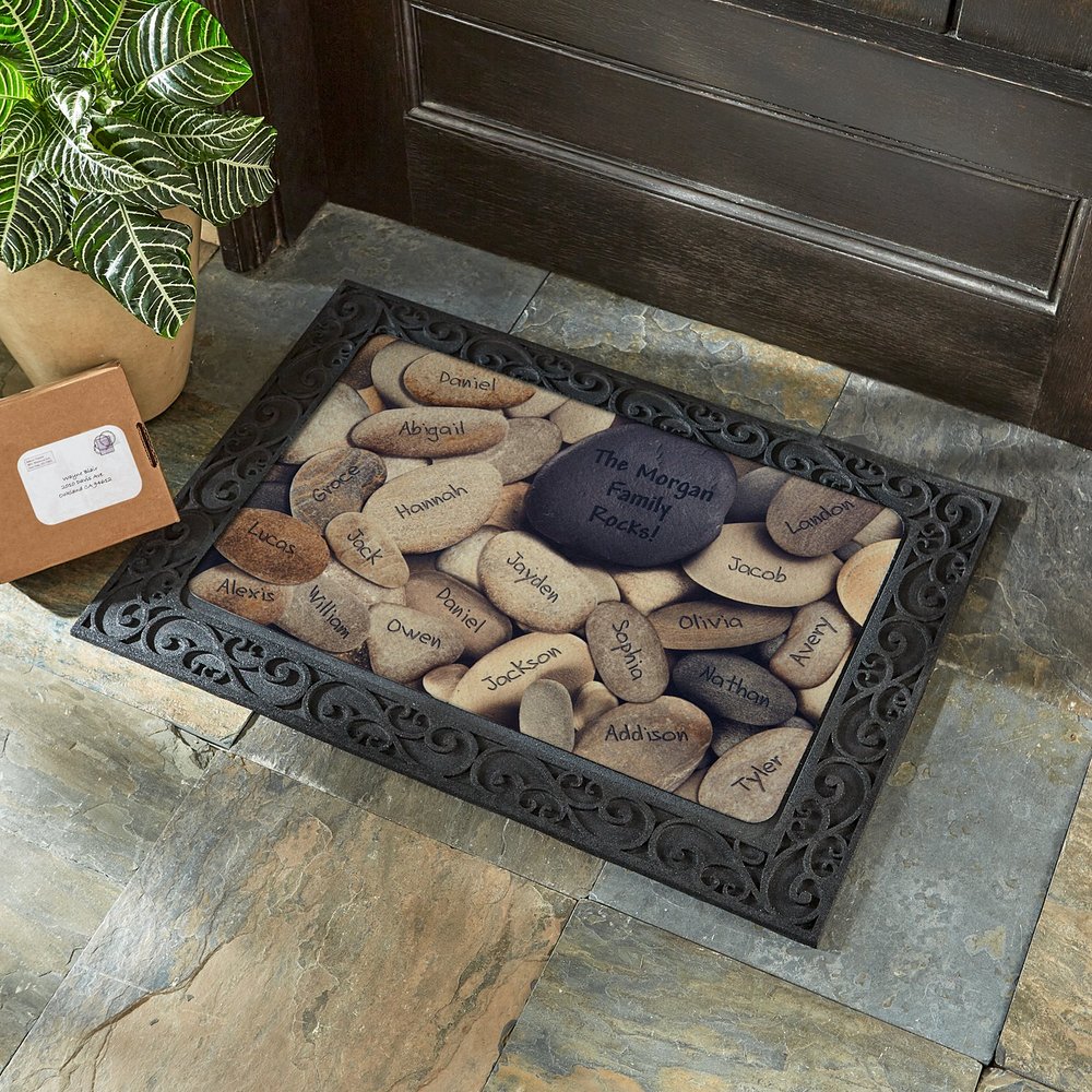 Family Stone Personalized Doormat