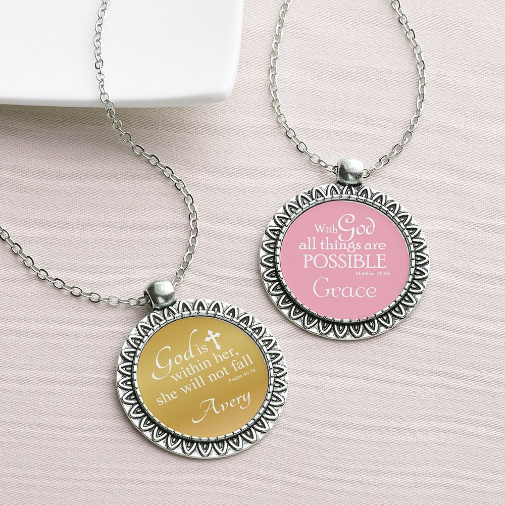 Expressions Of Faith Personalized Necklace