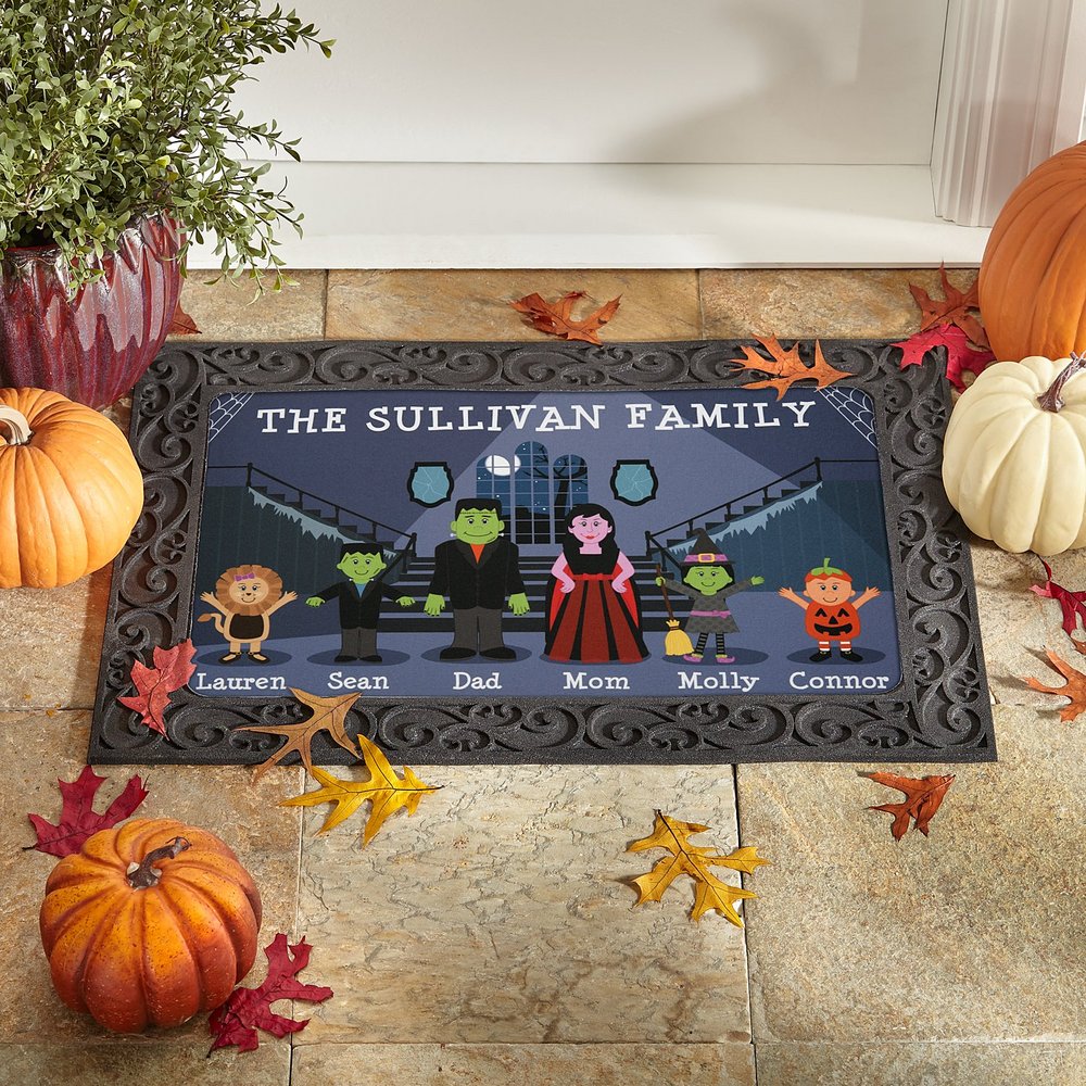 Haunted Family Personalized Doormat