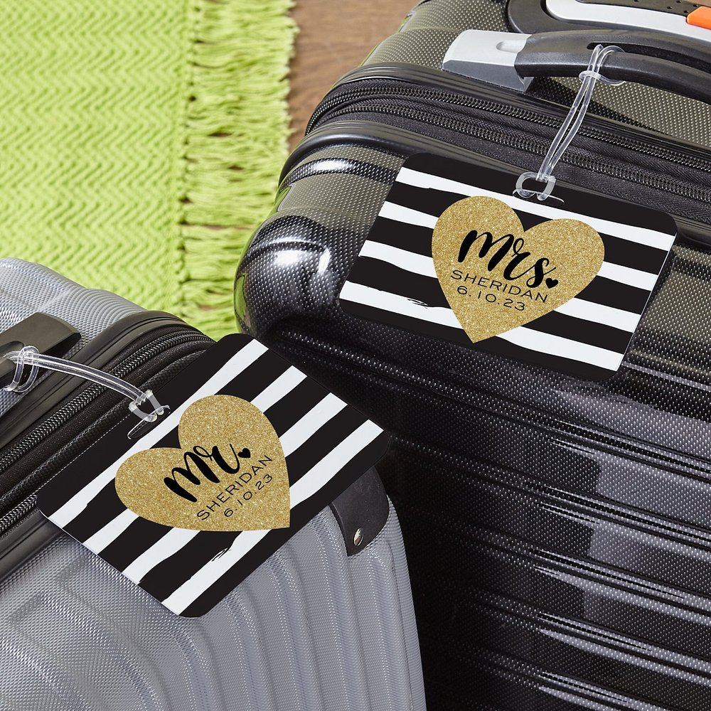 Newlywed Honeymoon Personalized Luggage Tag