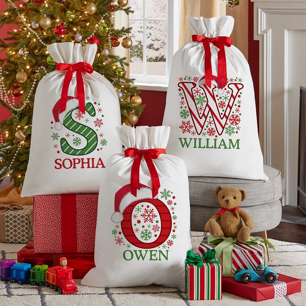 Personalized Jumbo Festive Gift Bag