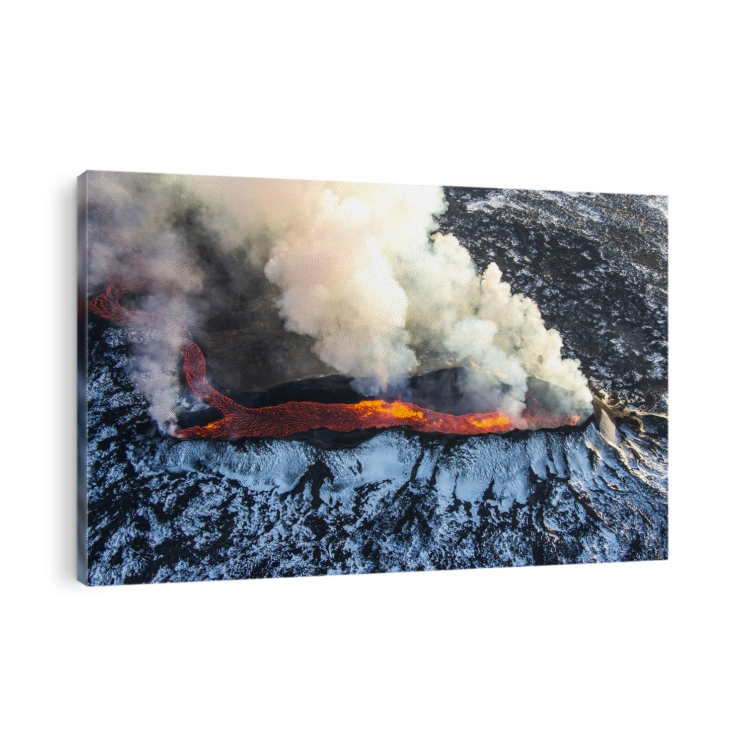 Iceland Bardarbunga Volcano Eruption Aerial