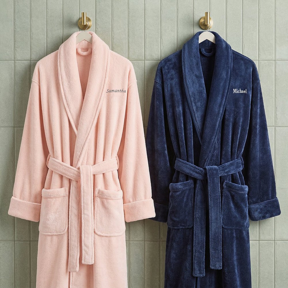 Premium Plush Turkish Couple’s Robe Set
