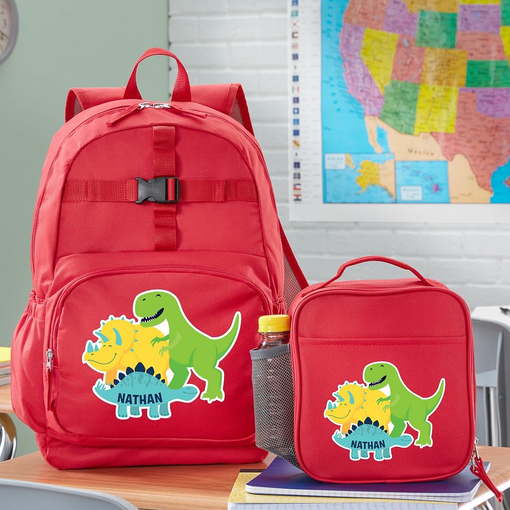 Exciting Graphic Red Personalized Backpack Collection