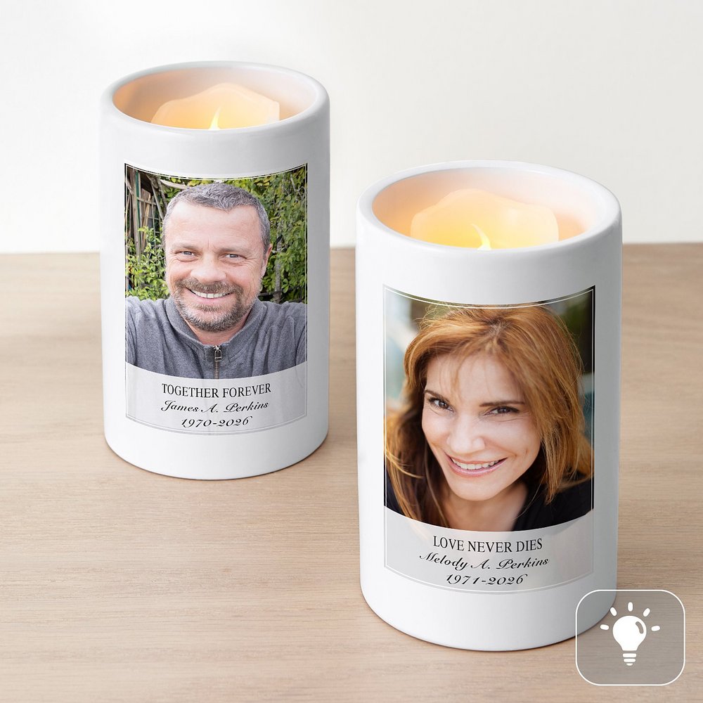 Beautiful Life Photo Memorial LED Votive Personalized Candle