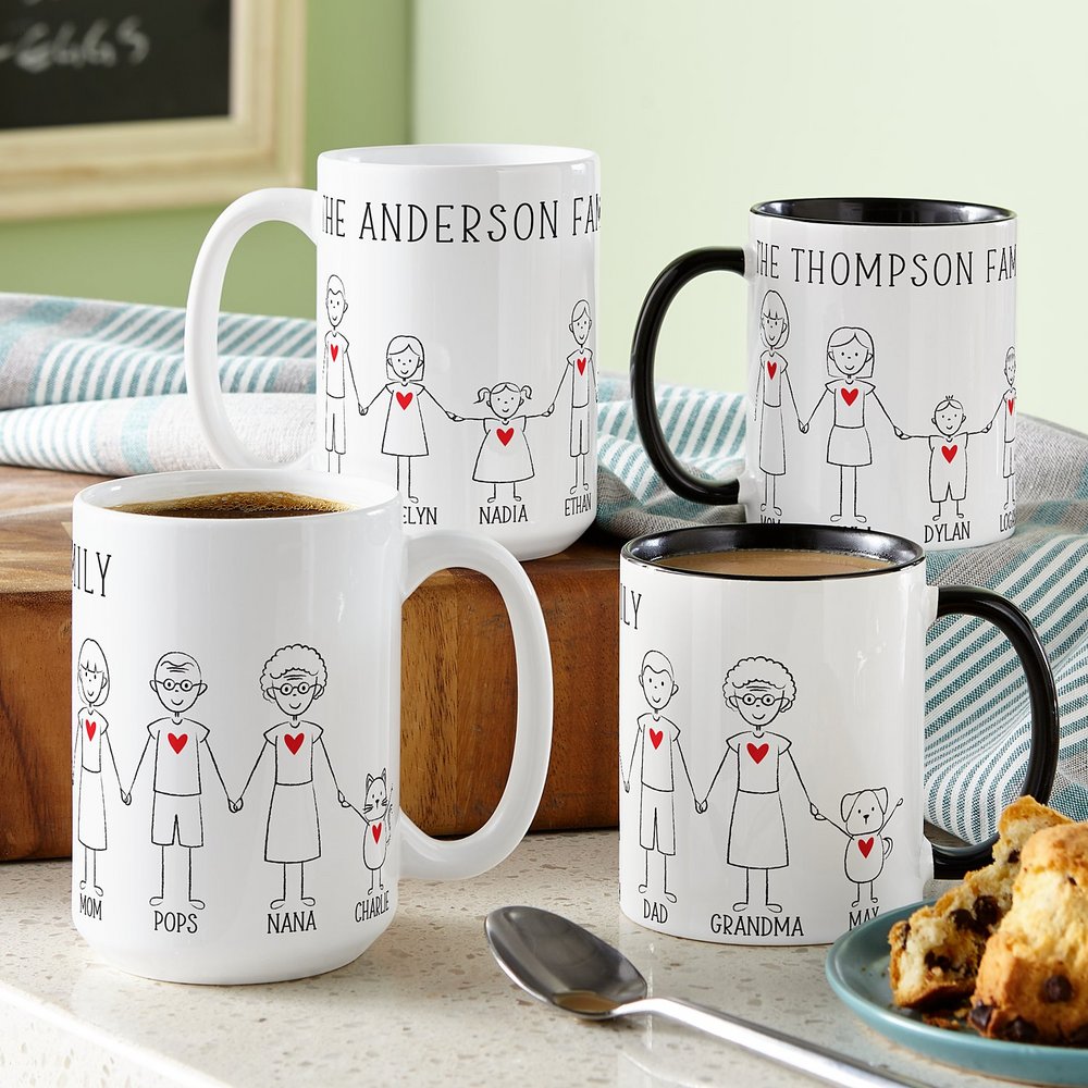 Love-Filled Hearts Personalized Mug