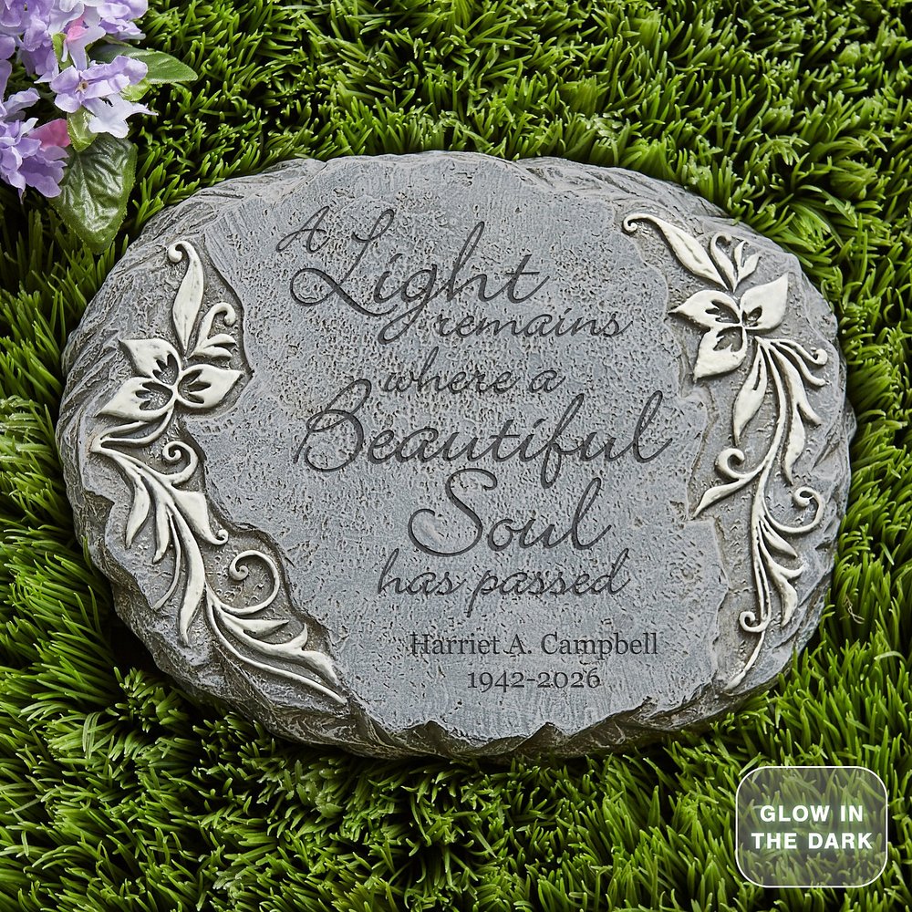 Beautiful Soul Memorial Personalized Garden Stone