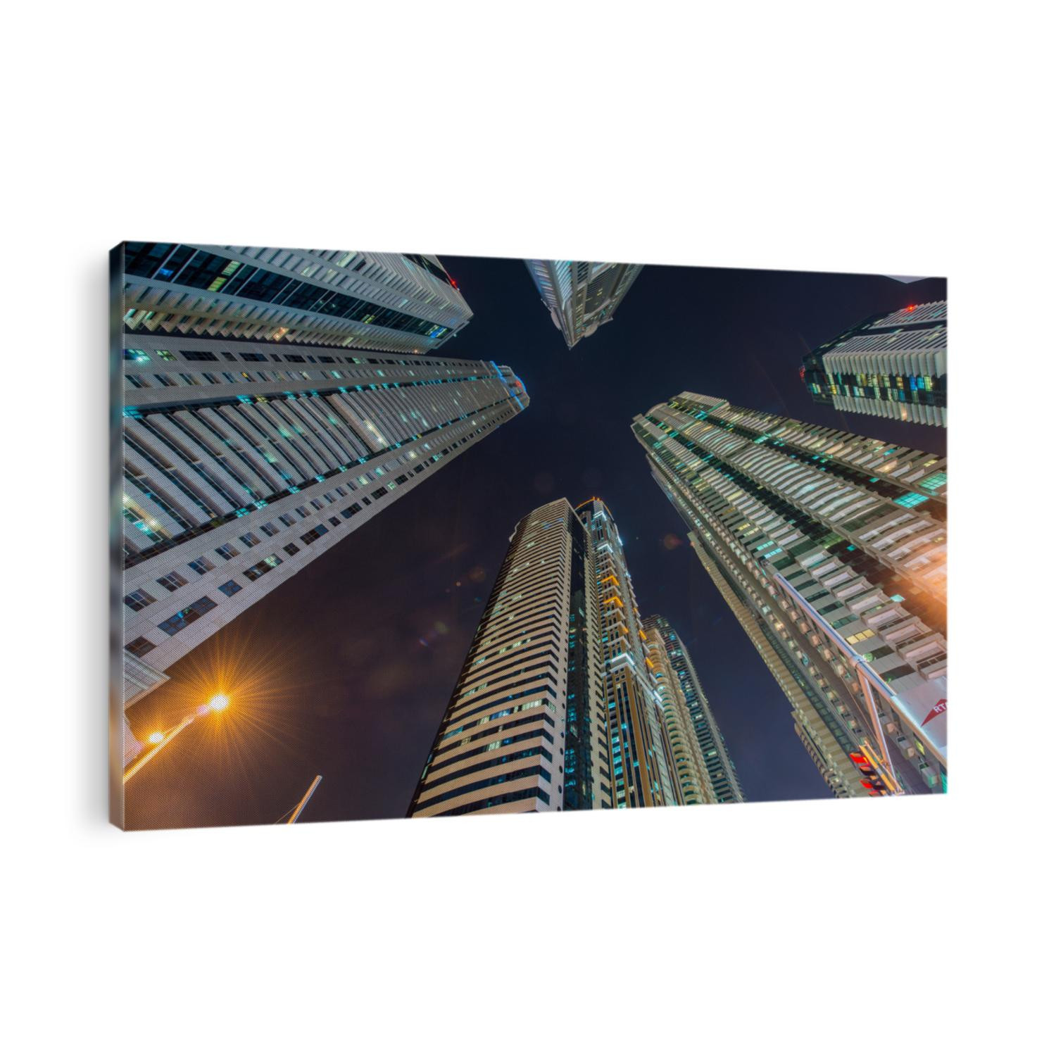 Tall residential buildings in Dubai