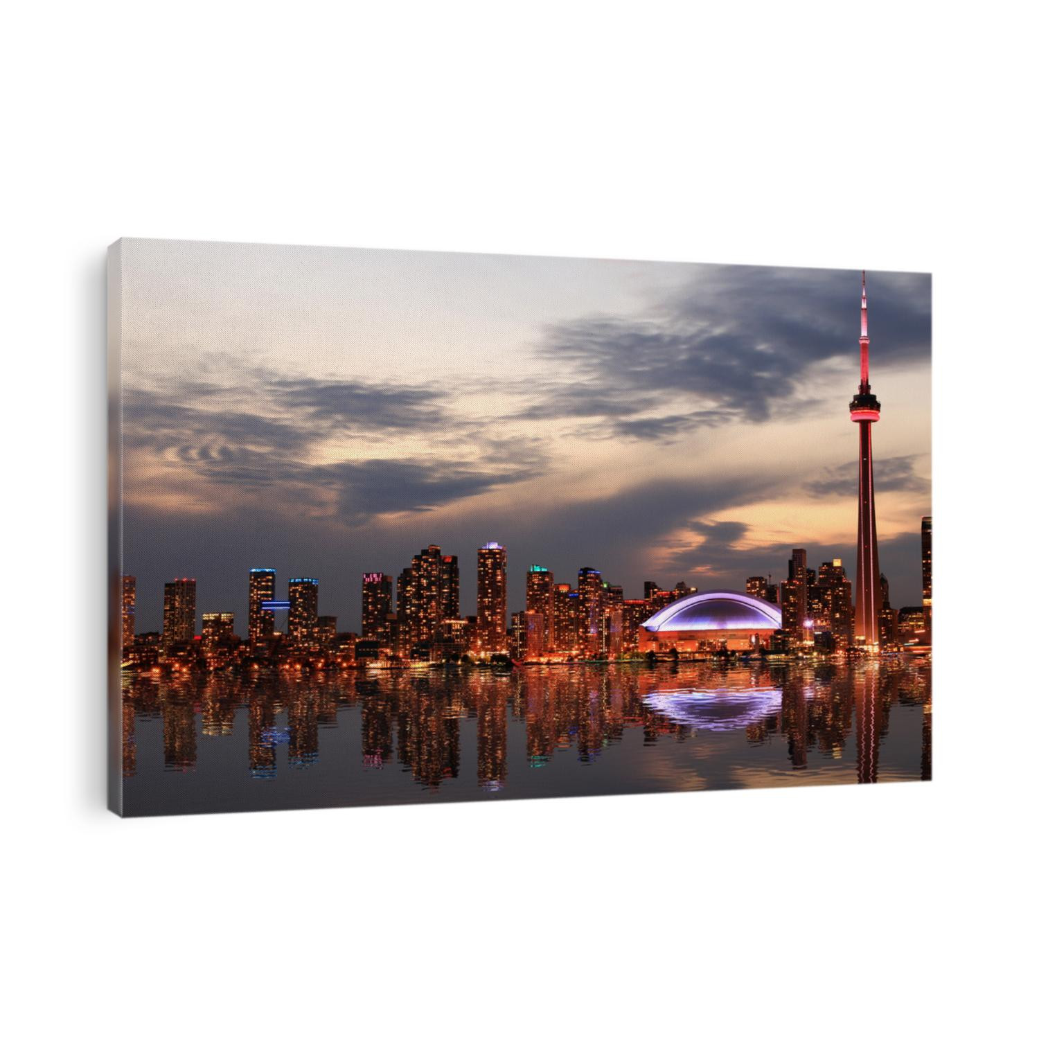 Toronto Skyline at sunset, Ontario, Canada