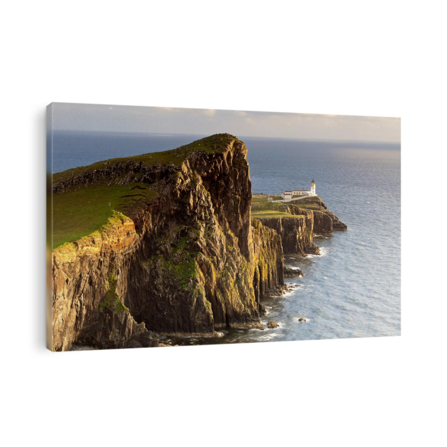 Sunset and Lighthouse at Neist Point, Isle Of Skye, Scotland, UK