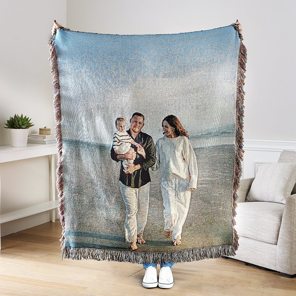 Custom Photo Woven Blanket