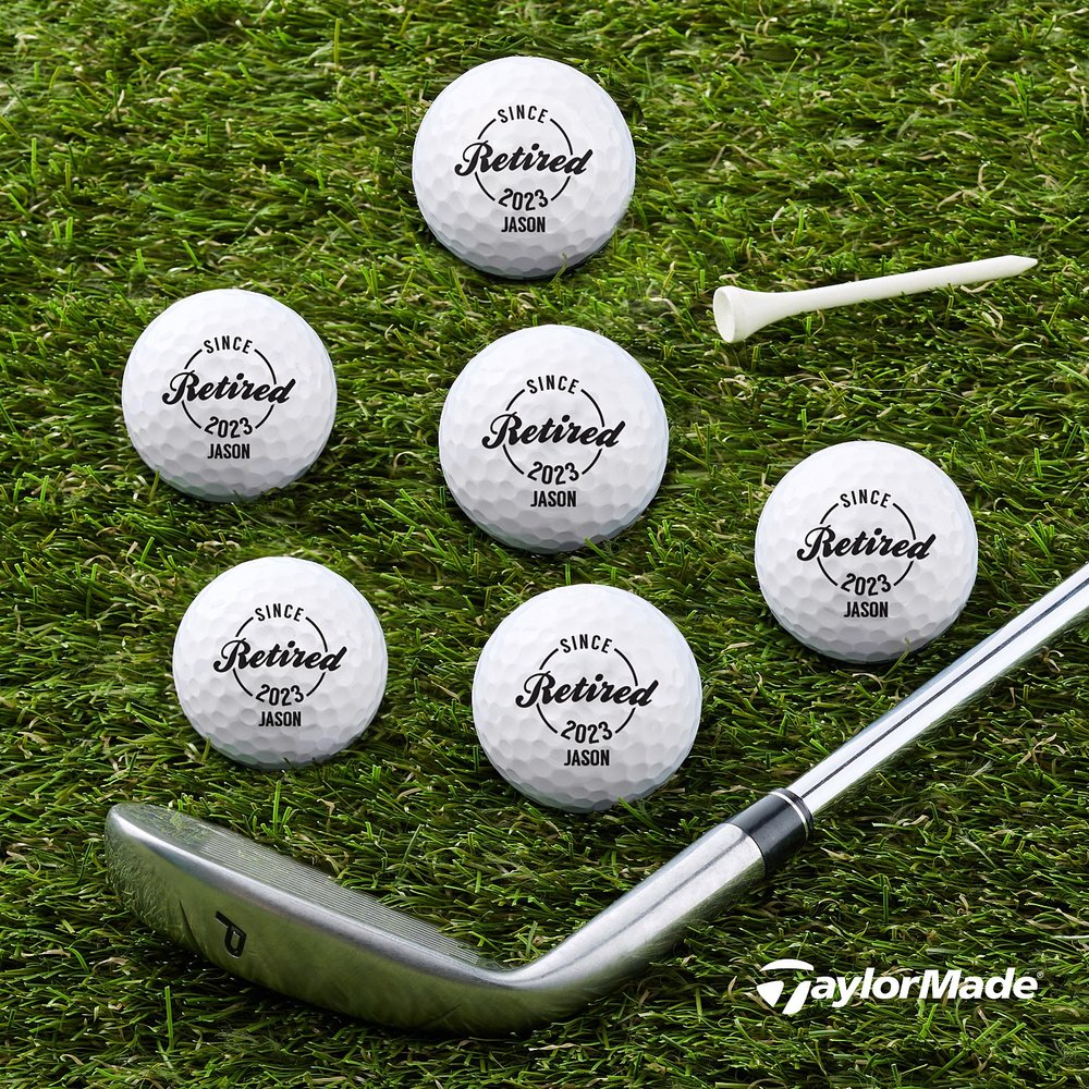 TaylorMade® Retirement Celebration Personalized Golf Balls