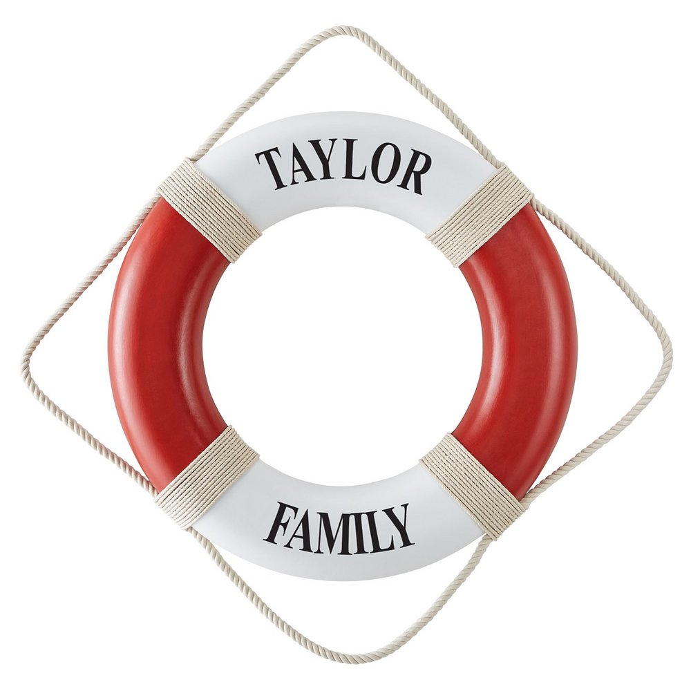 Nautical Personalized Life Preserver Ring