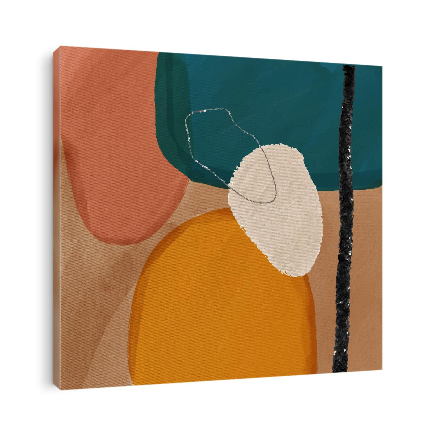 Abstract creative background. Colorful shapes and textures. Freehand contemporary composition. Impressionism modern art for poster, banner, card, flyers. 