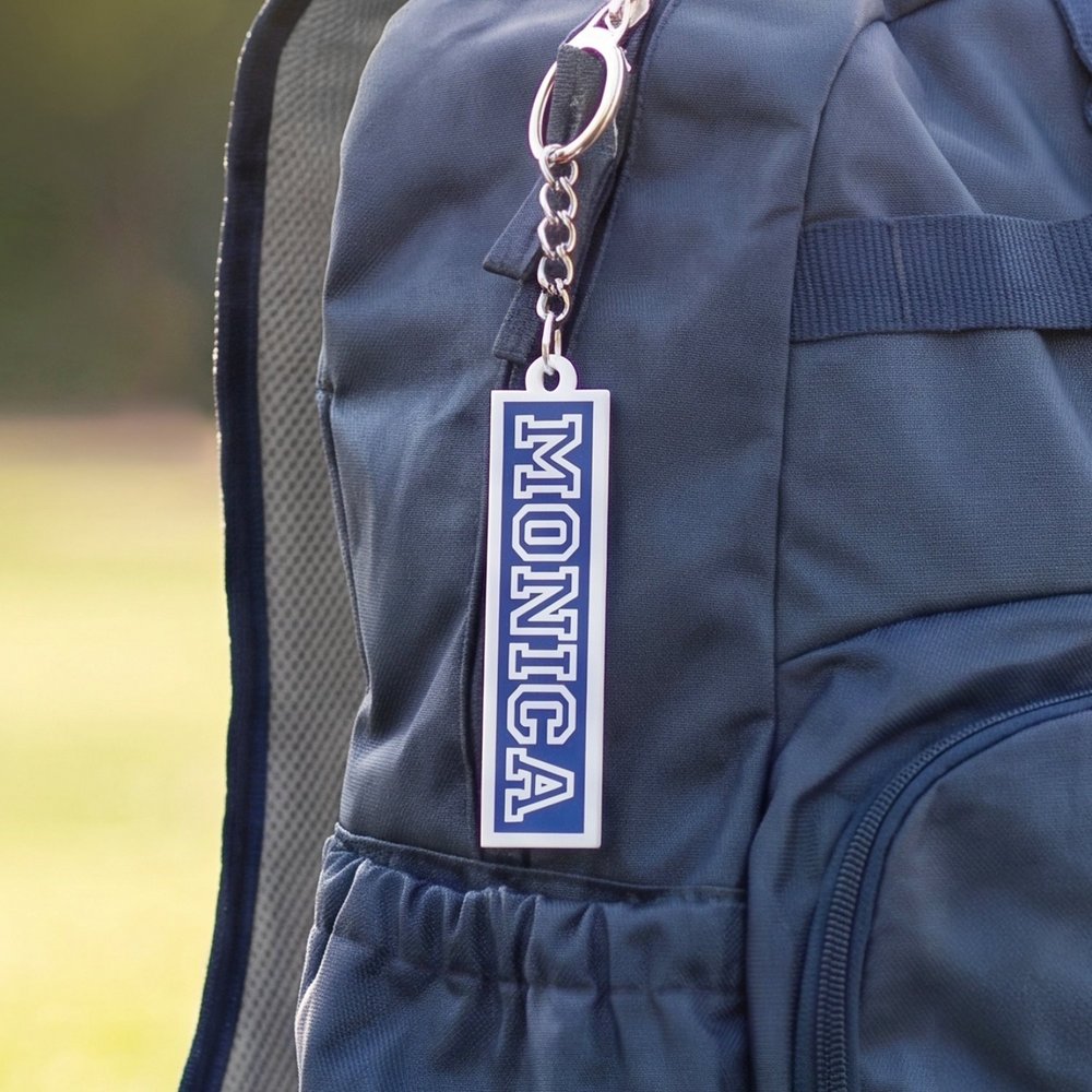 Campus Style Acrylic Backpack Tag