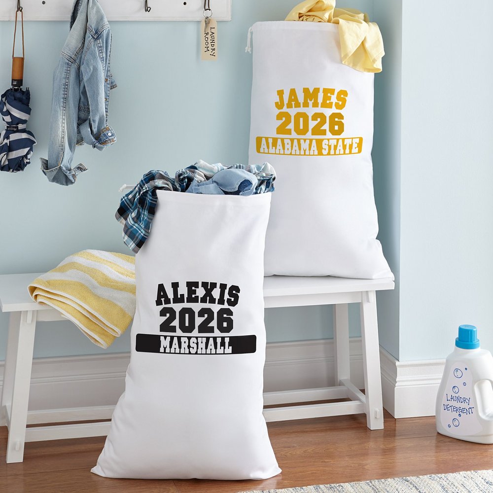 School Spirit Personalized Laundry Bag