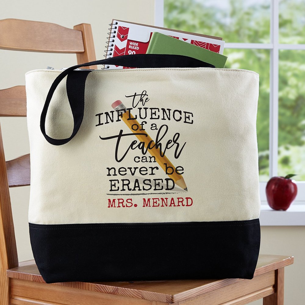 The Inspiring Teacher Personalized Tote Bag