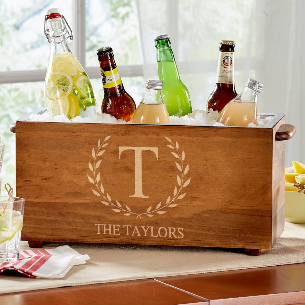 Personalized Wreath Beverage Cooler