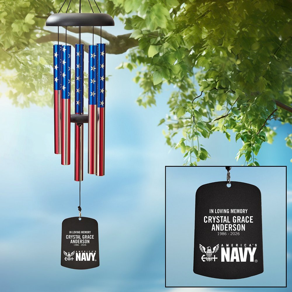 U.S. Navy® In Loving Memory Memorial Wind Chime