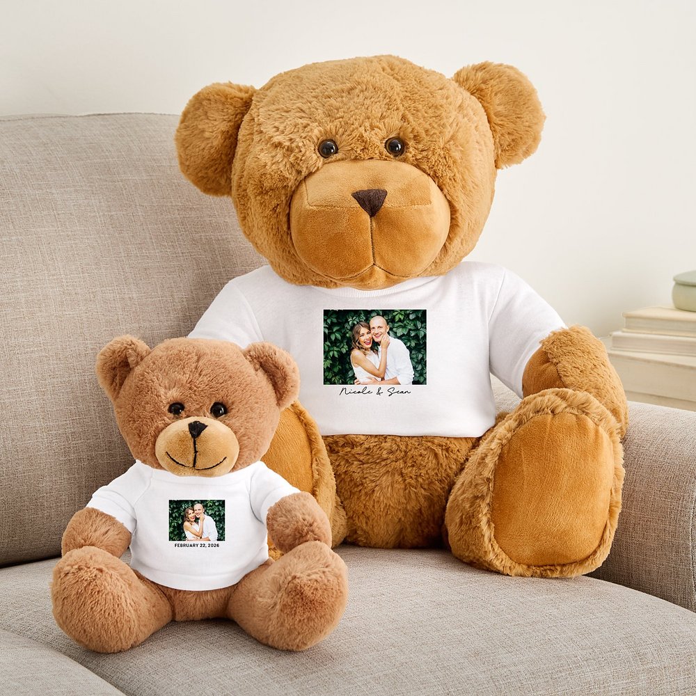 Photo Message Plush Teddy Bear T-Shirt