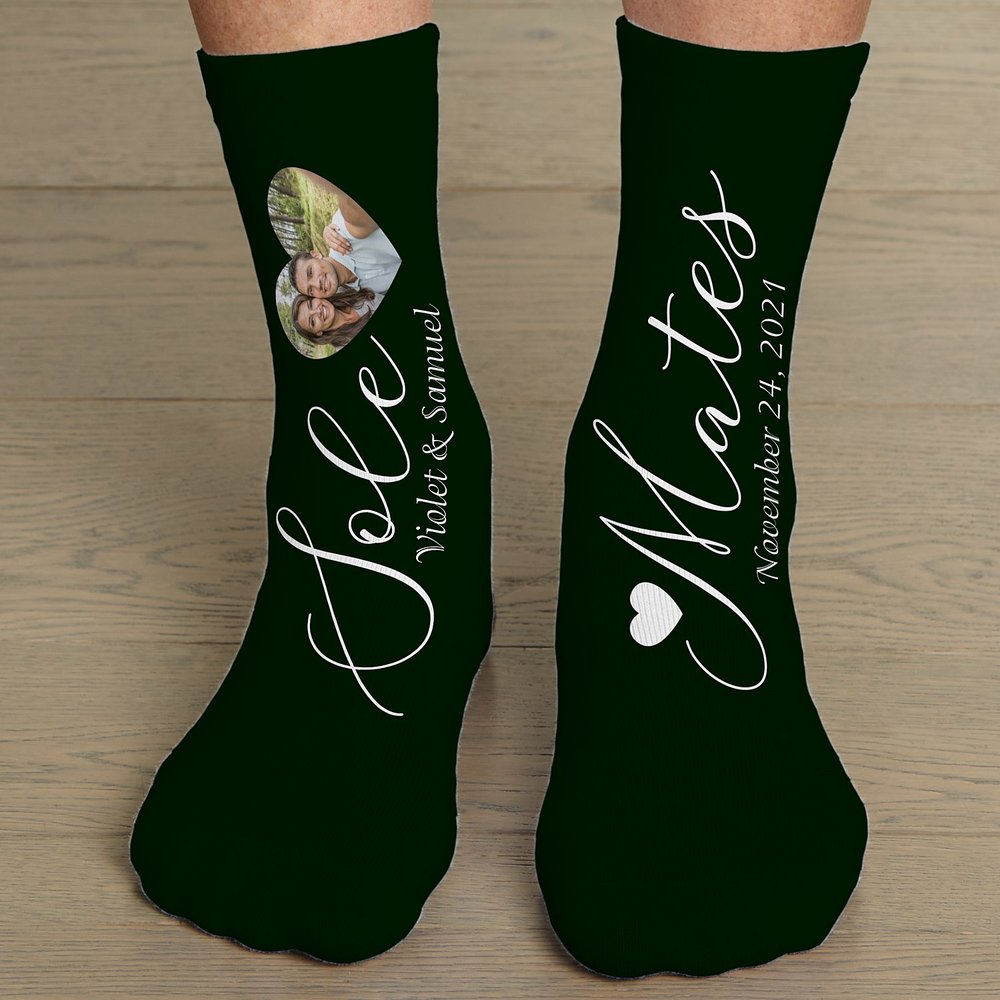 Soulmates Custom Photo Socks