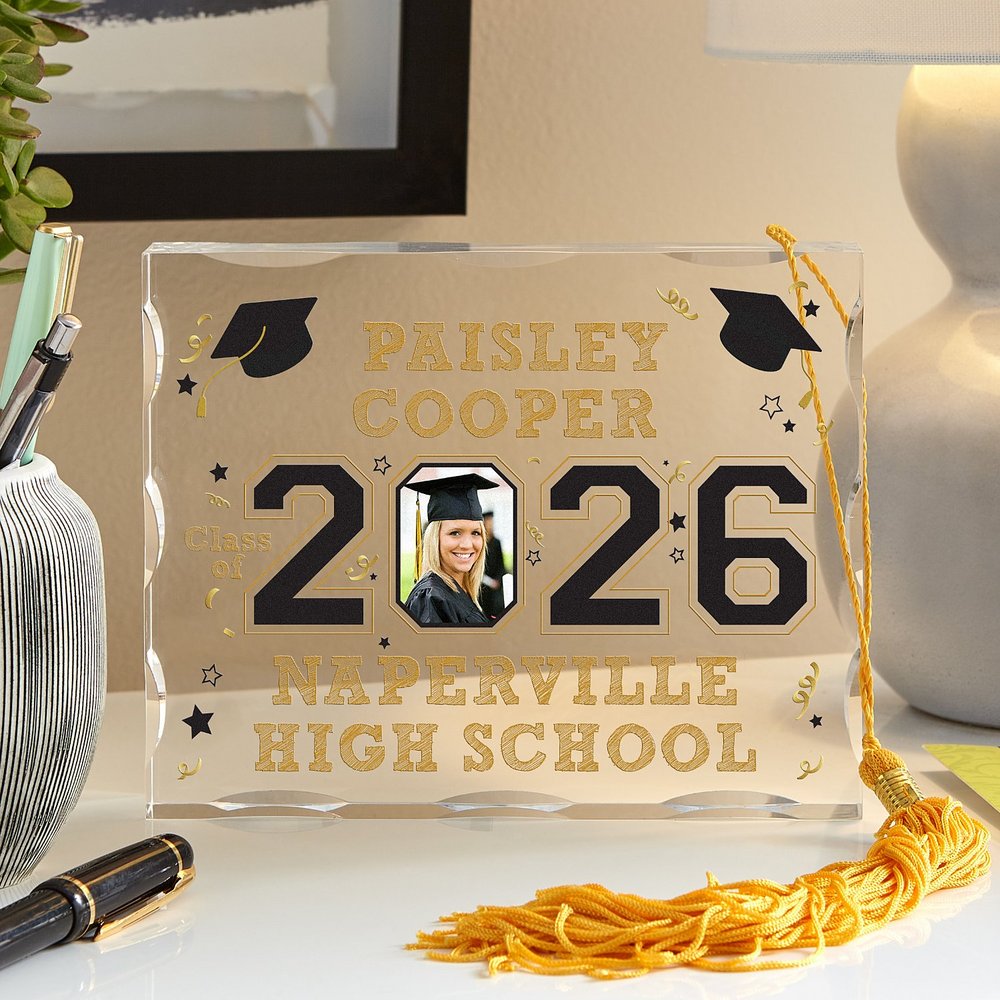 Graduate's Year Personalized Commemorative Photo Block