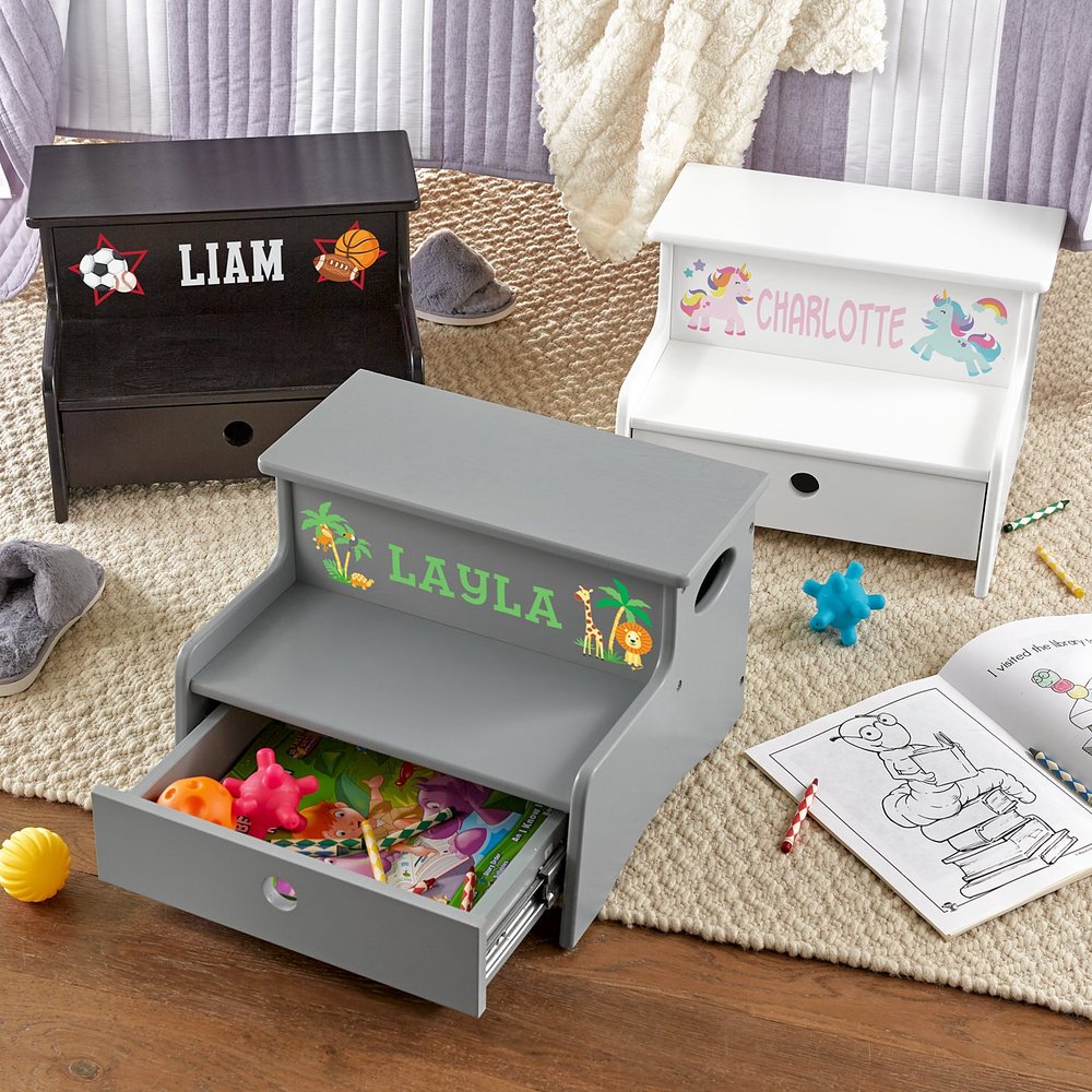 Vibrant Icon Personalized Step Stool