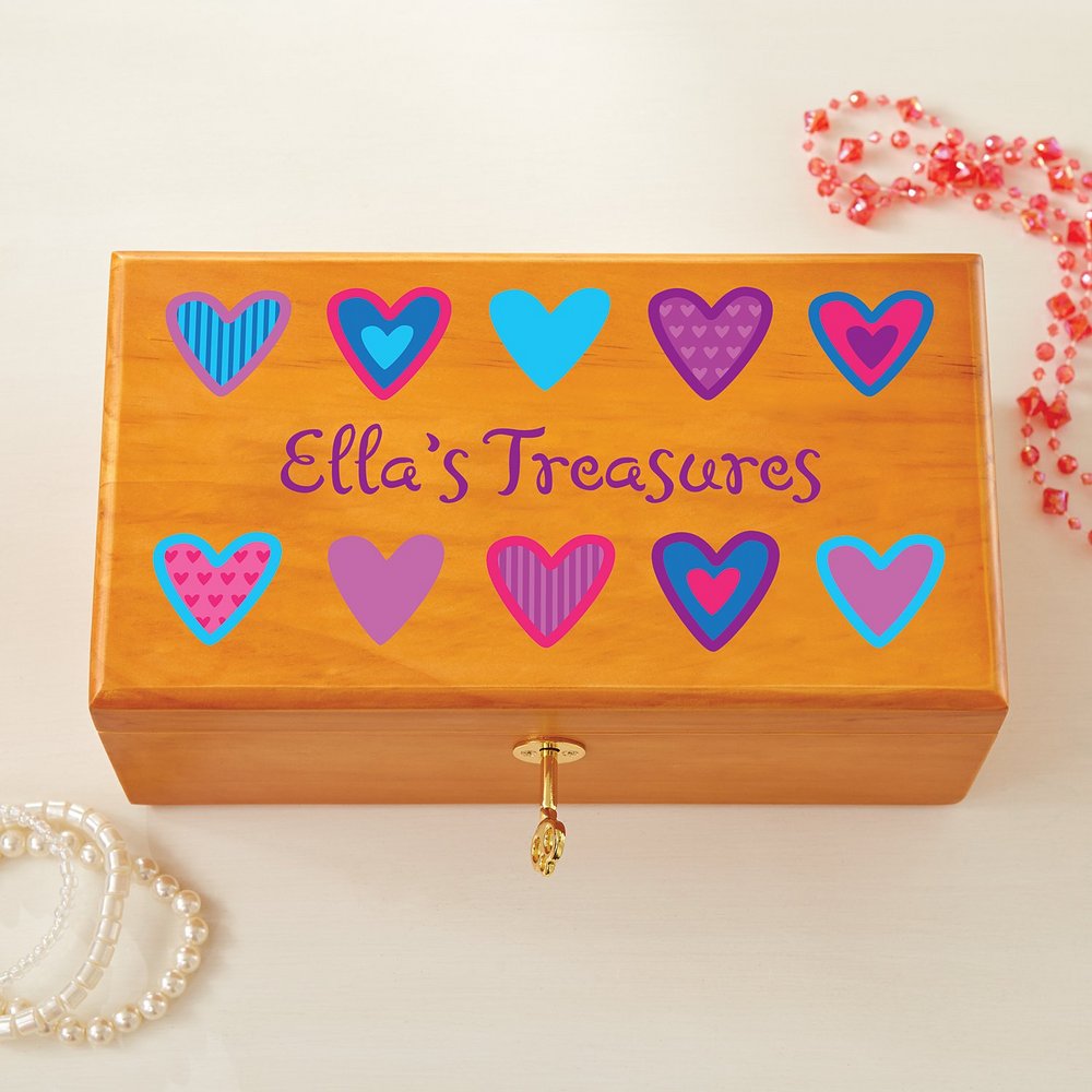 Her Precious Treasures Personalized with Lock & Key