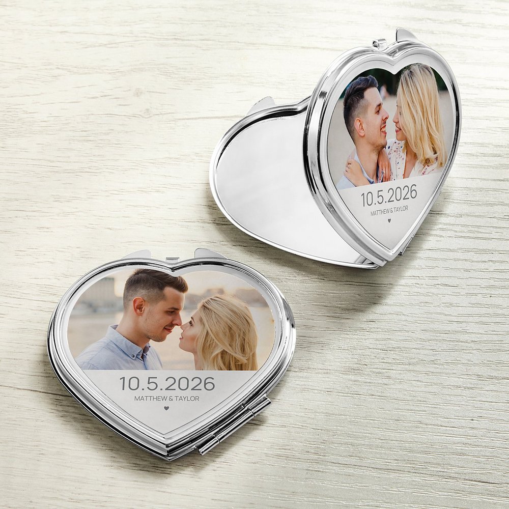 Happily Ever After Photo Heart Mirror