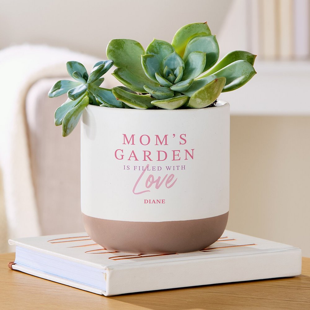 Love-Filled Garden Ceramic Pot