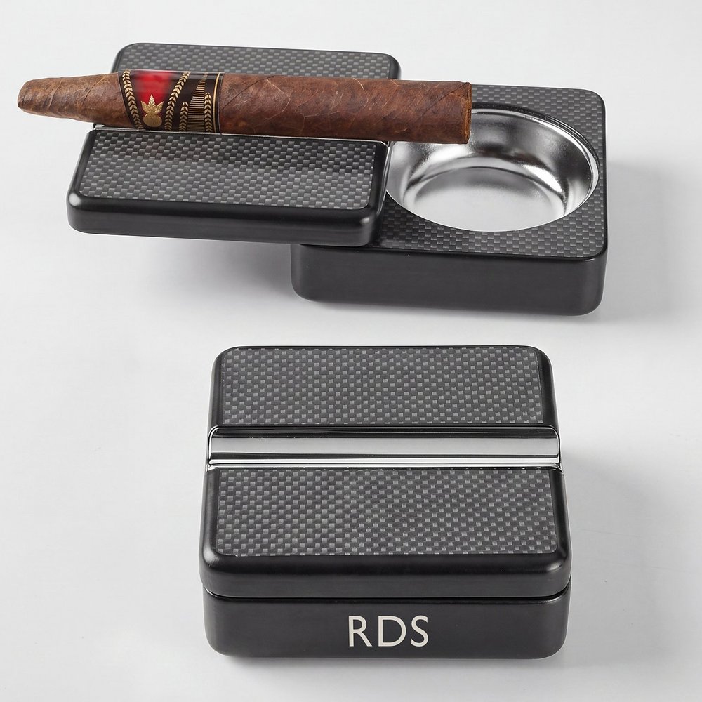 Cigar Holder and Personalized Ashtray