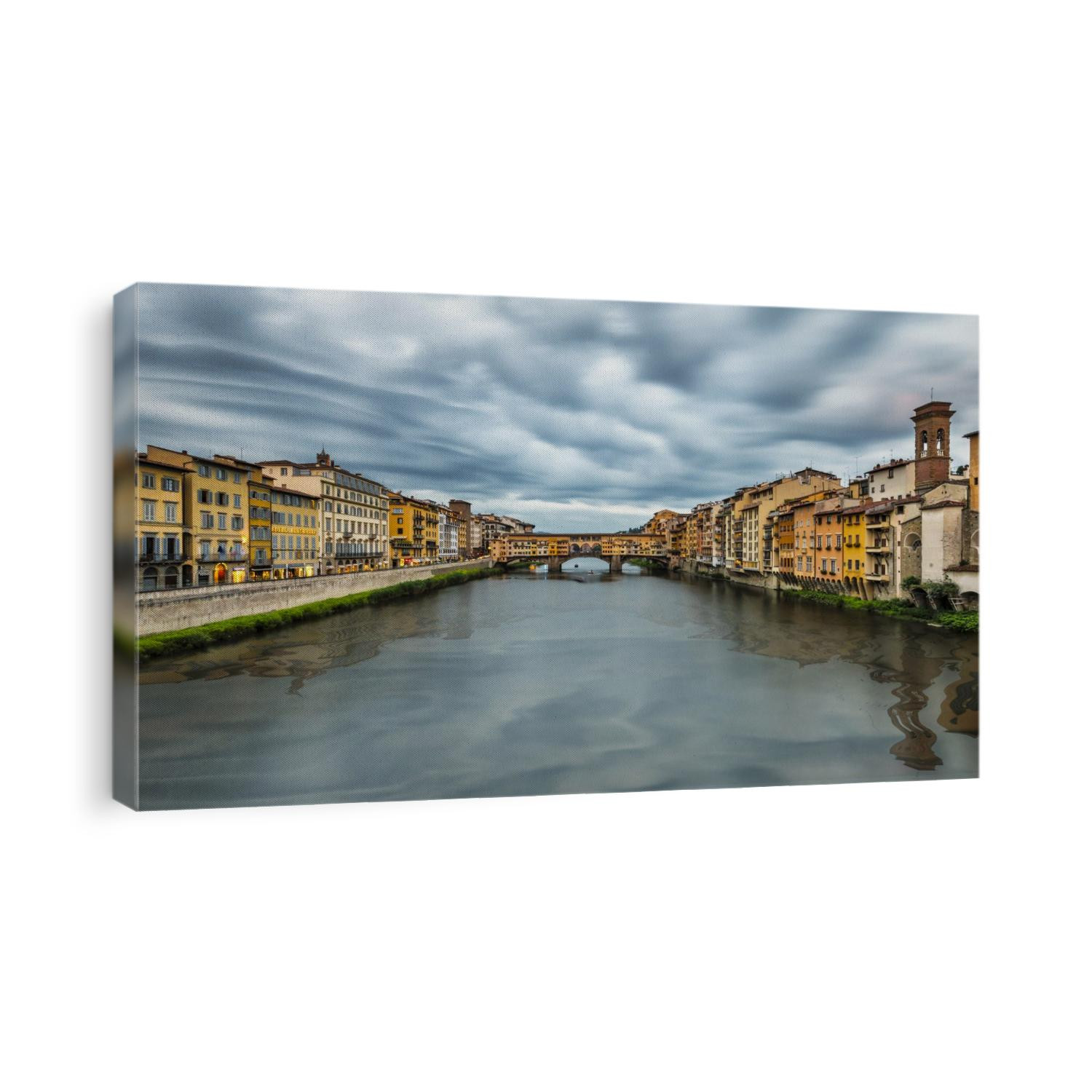 The Pontevecchio Bridge in Florence at sunset