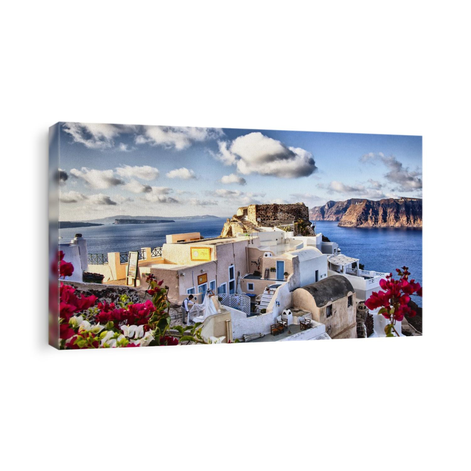 The town of Oia, Santorini
