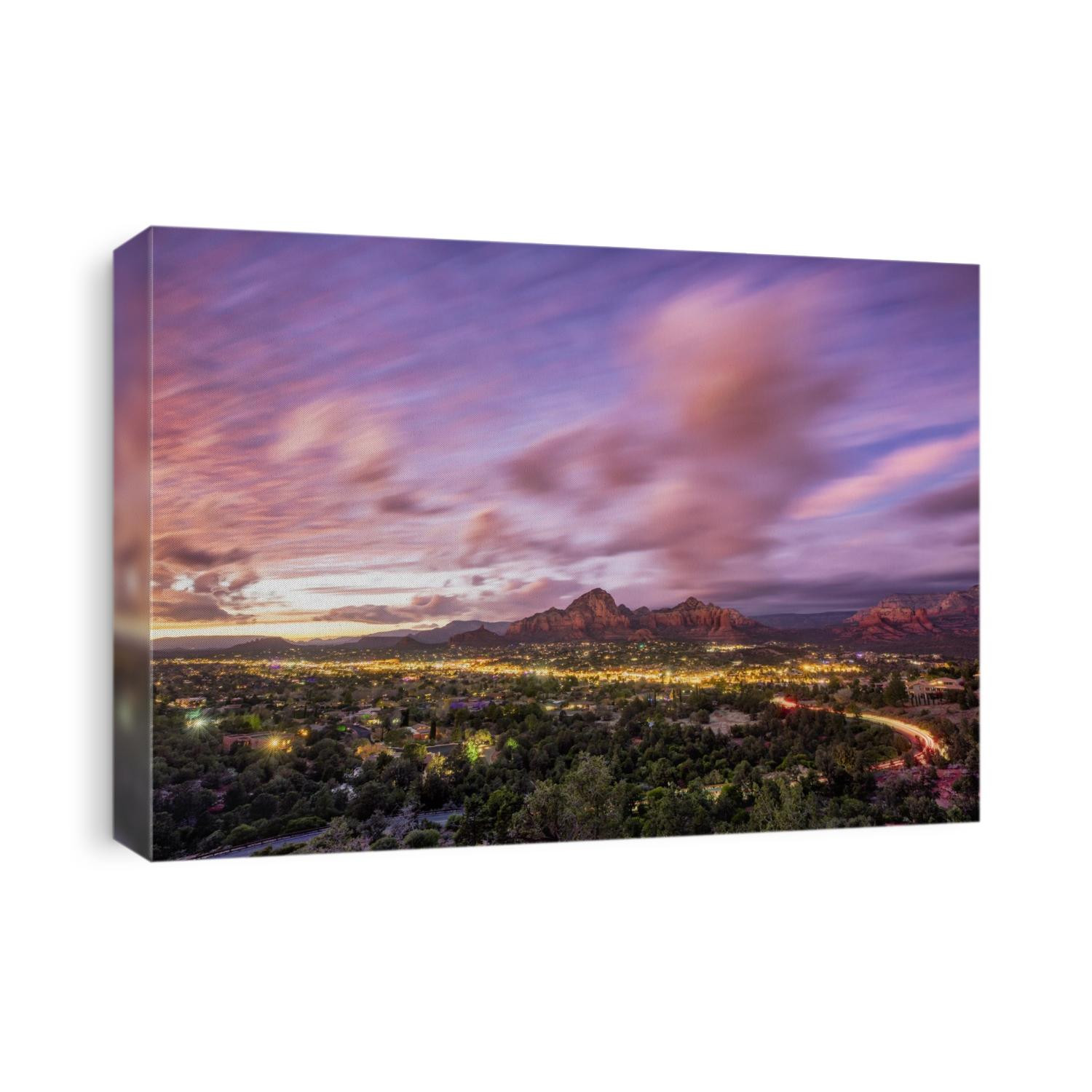 Beautiful sunset over Sedona, Arizona