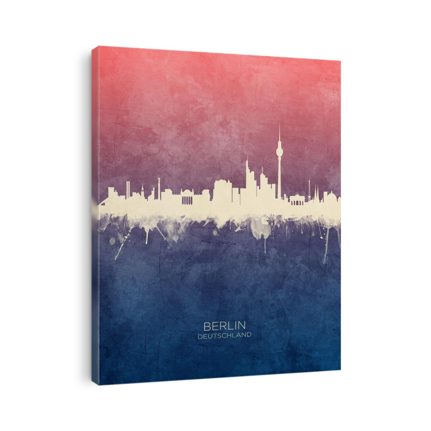 Watercolor art print of the skyline of Berlin, Germany