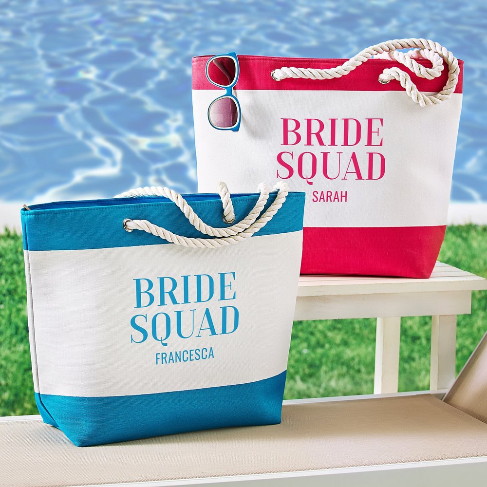 Nautical Bride Squad Tote