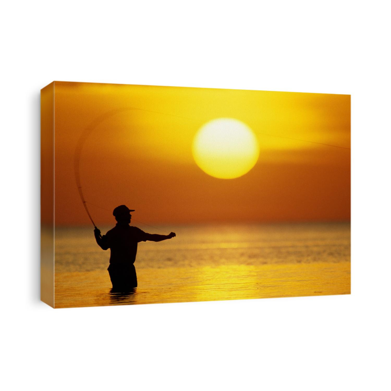 Fly Fisherman in the Florida Keys.