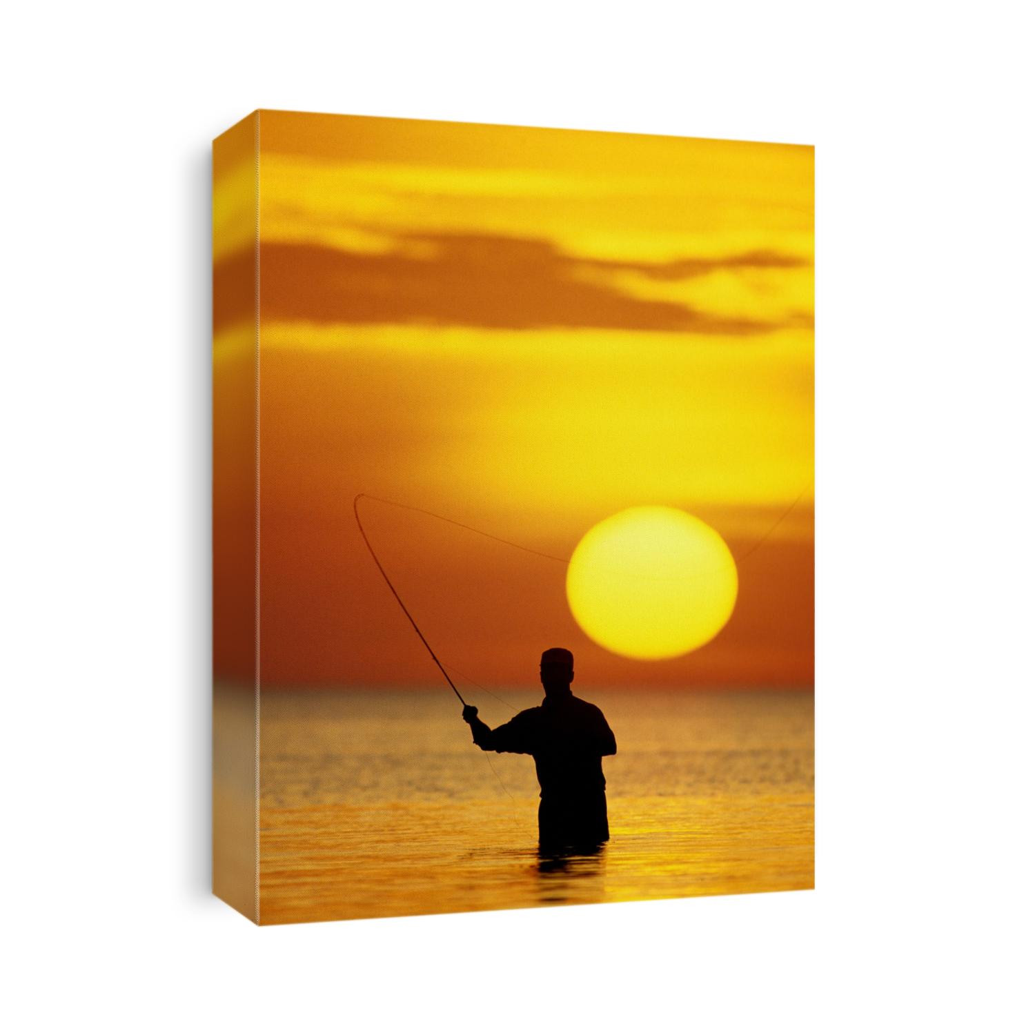 Fly Fisherman in the Florida Keys.