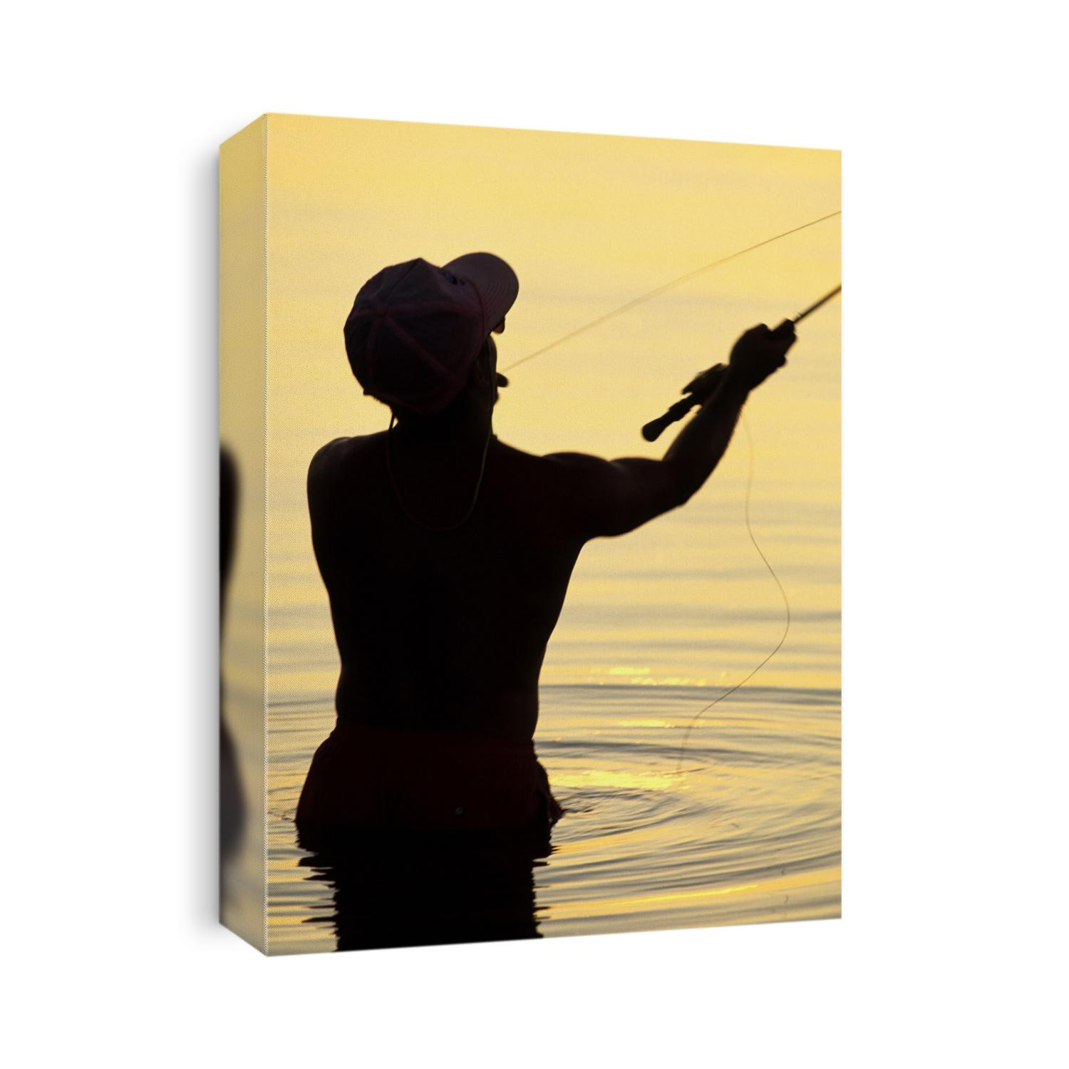 Fly Fisherman in the Florida Keys.