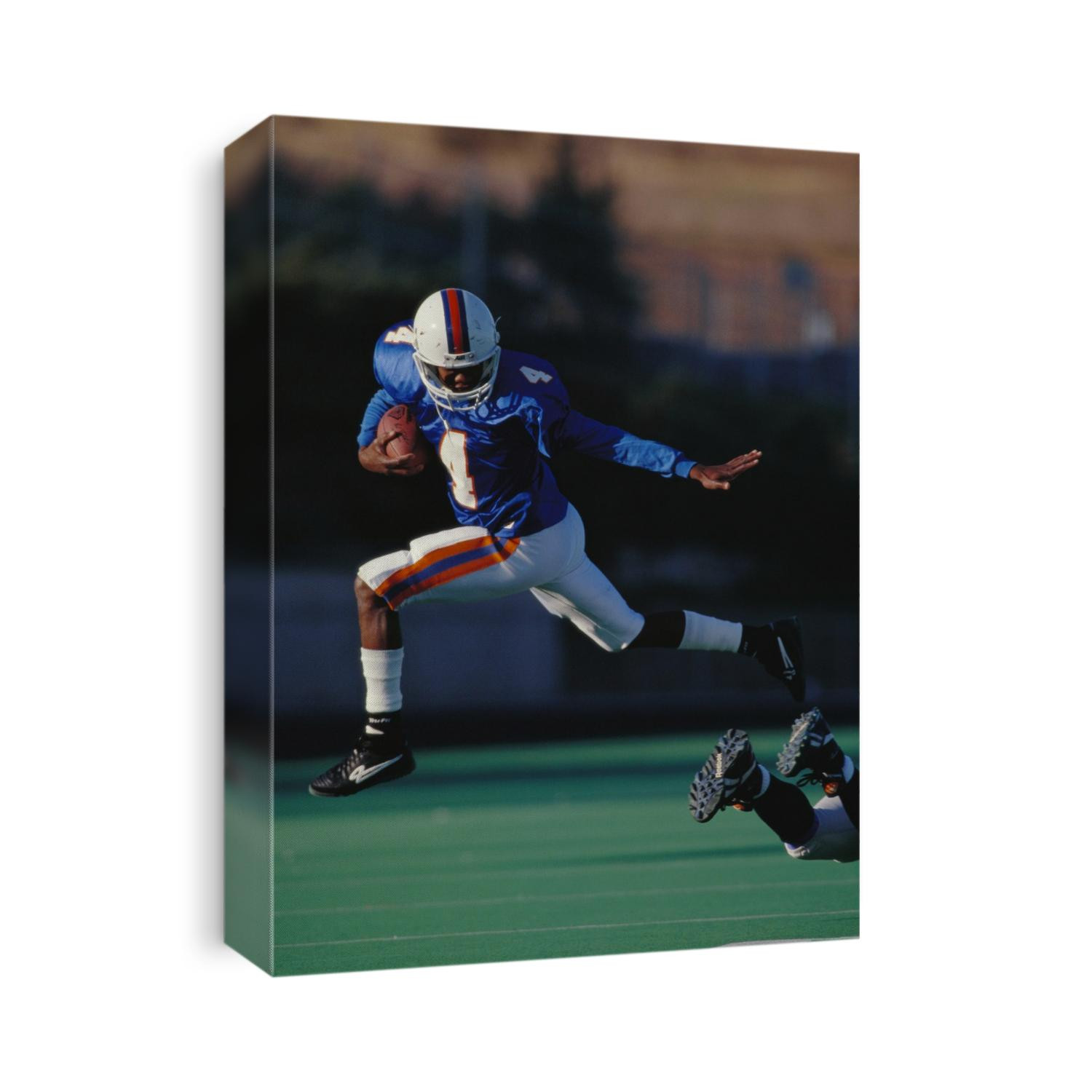 Football player in action.