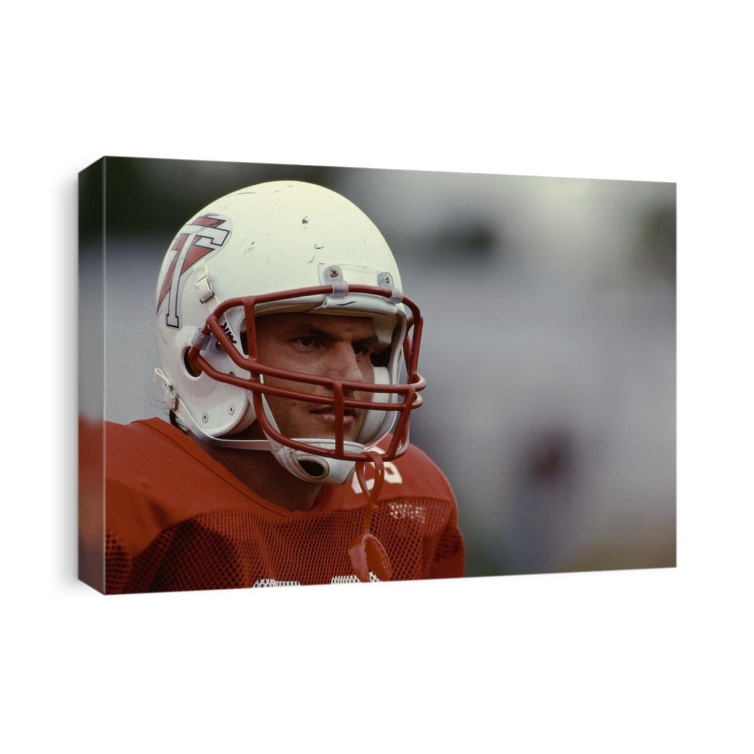 Portrait of American Football player.