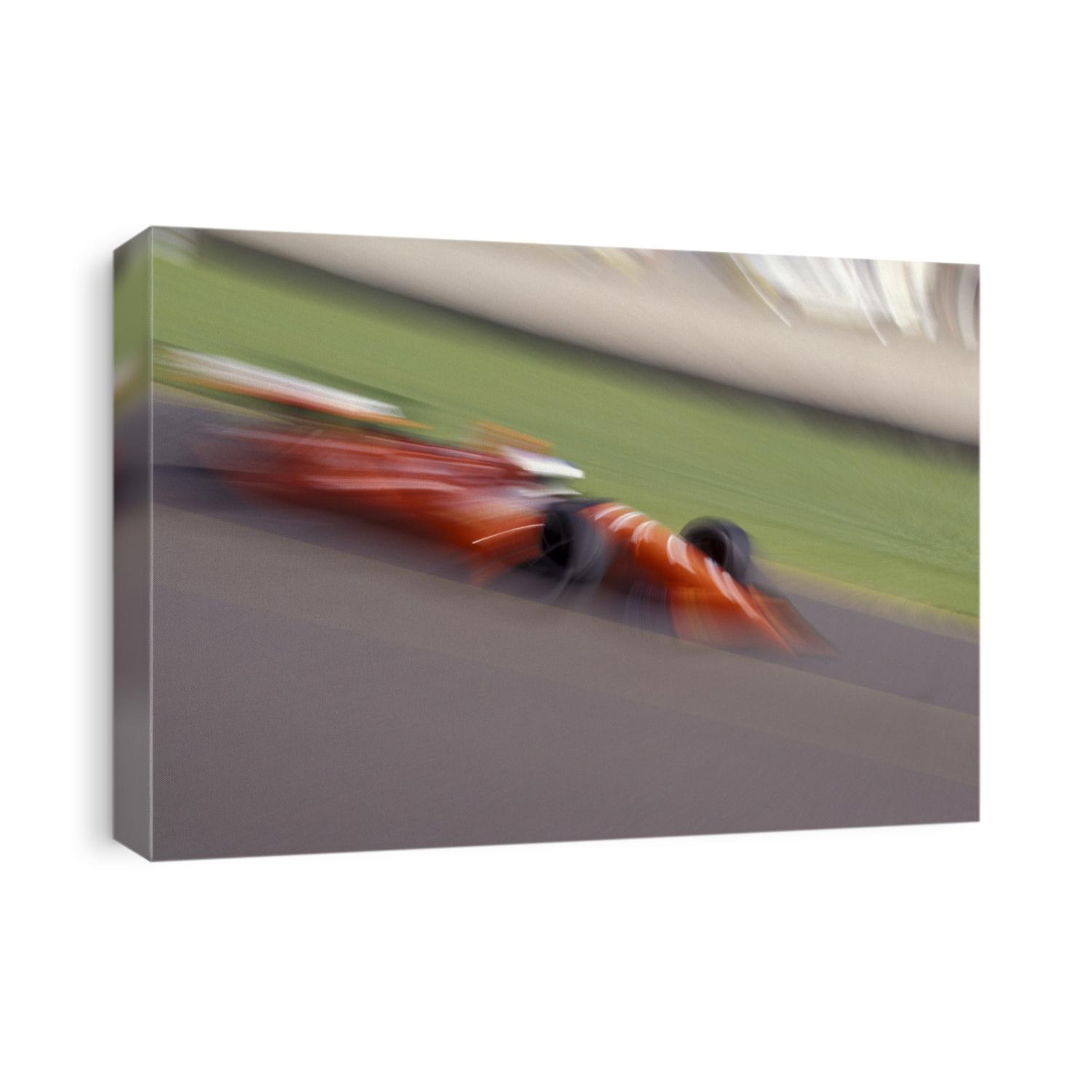 Auto racing action.