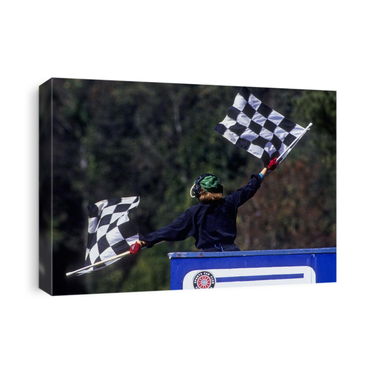 Auto racing checkered flag