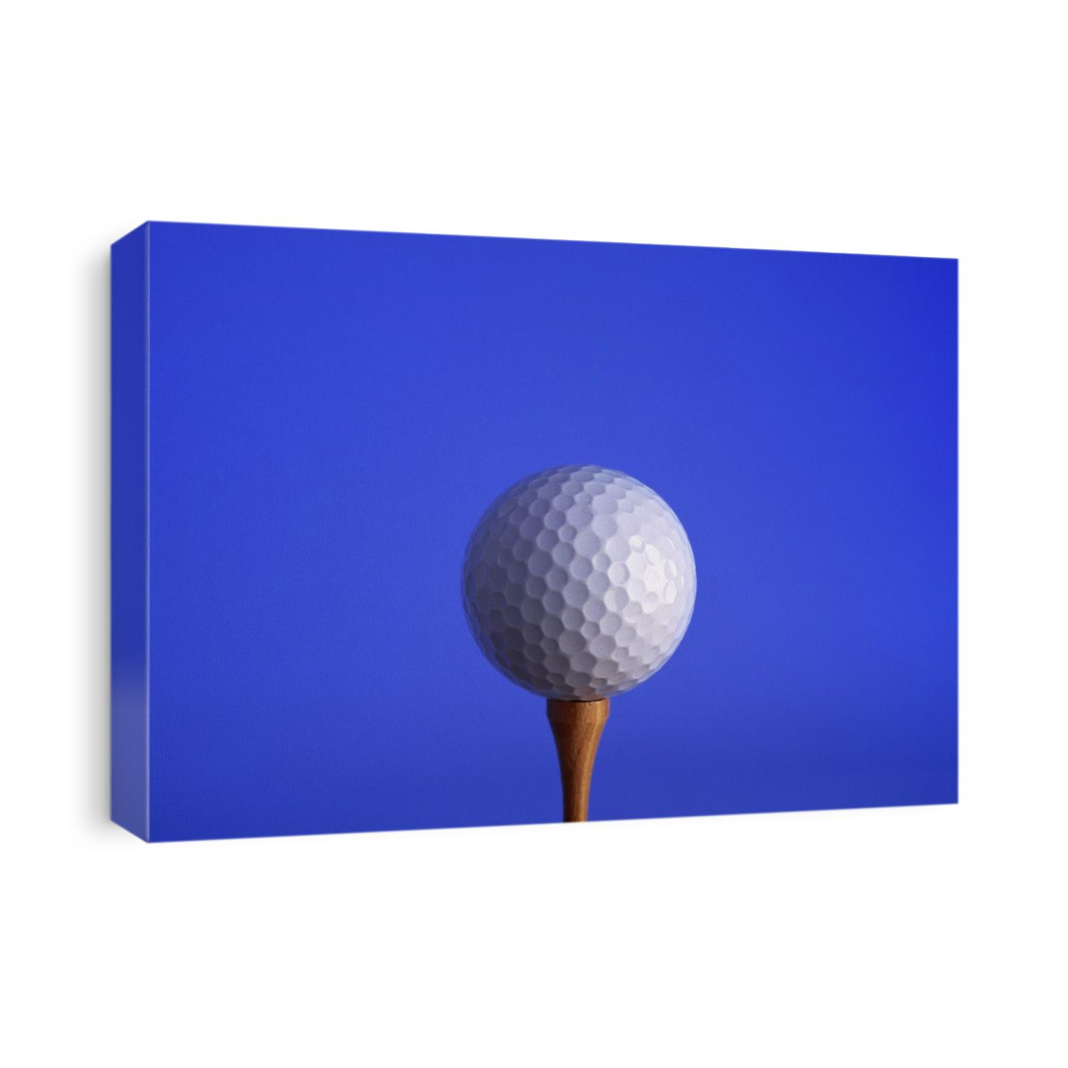 Golf ball on a tee.